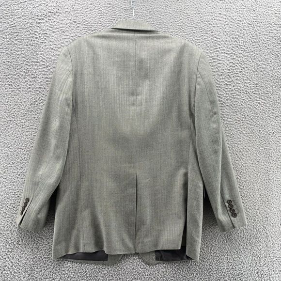 Ralph Lauren Blazer Mens 40 R Grey Wool Silk Suit Jacket Corpcore Academia Coat - Picture 8 of 13